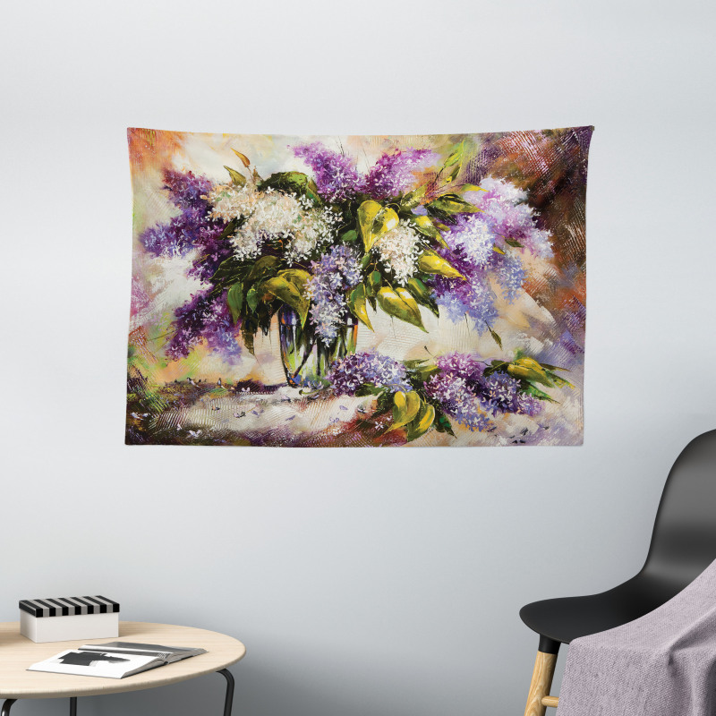 Impressionist Oil Paint Wide Tapestry