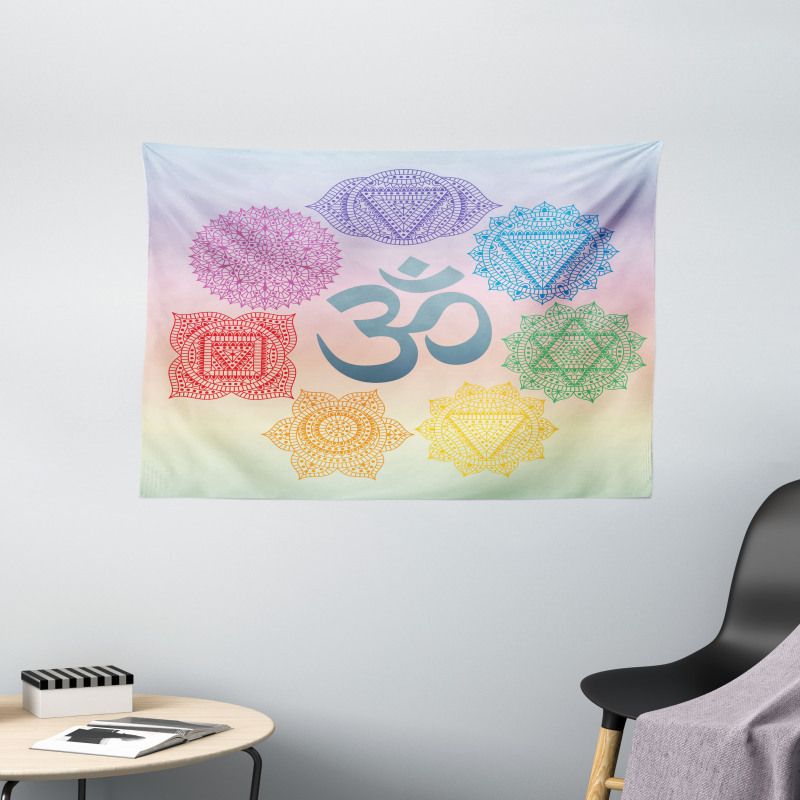 Lace Inspired Pattern Wide Tapestry