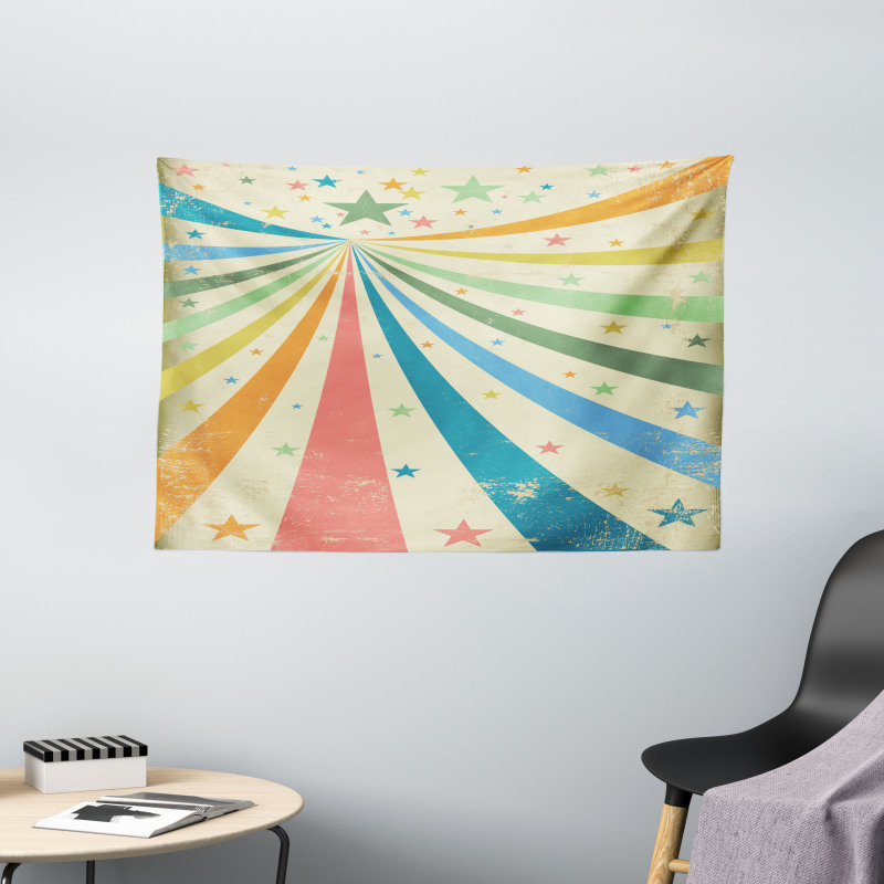 Rainbow Background Art Wide Tapestry