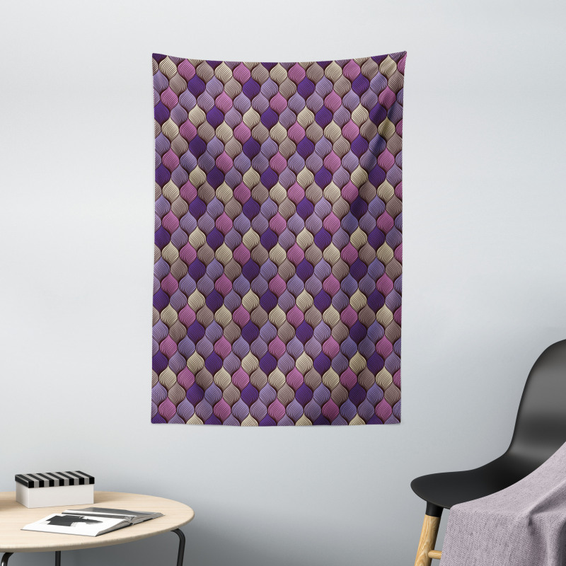 Abstract Doodle Braid Tapestry