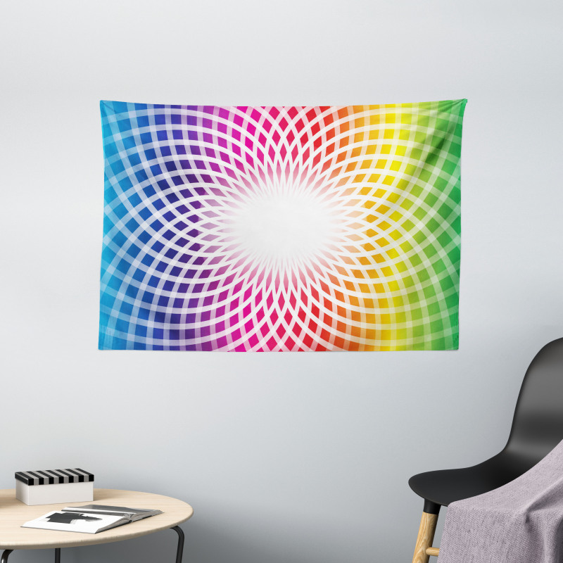 Magic Fantasy Flower Wide Tapestry