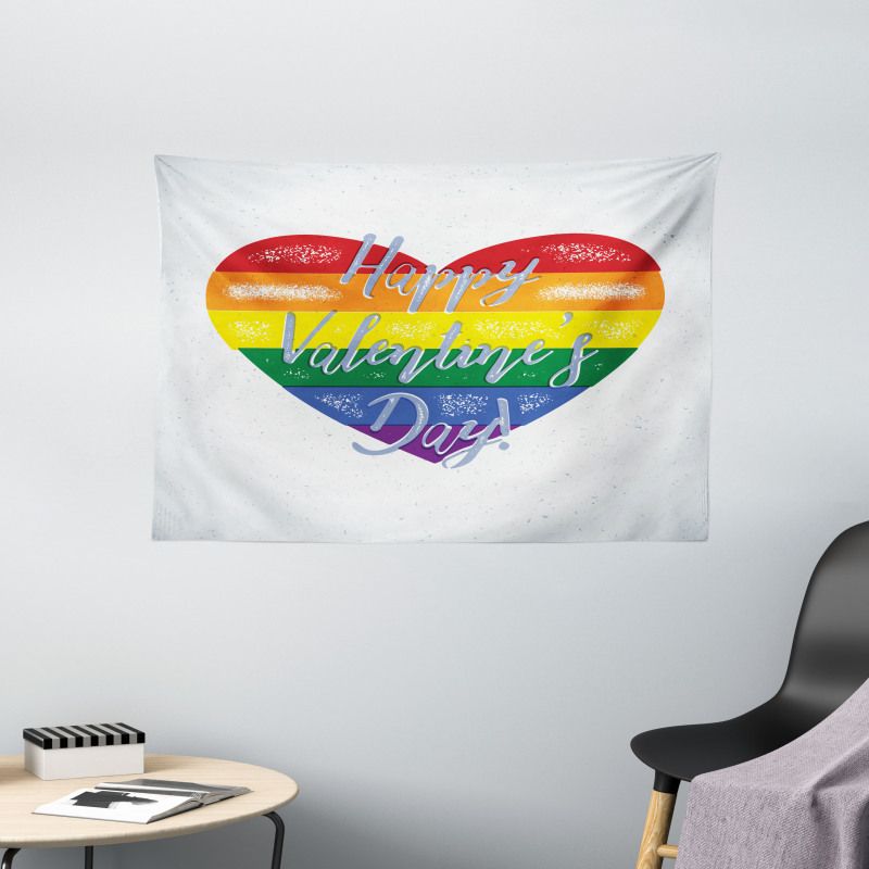 LGBTI Valentine Wide Tapestry