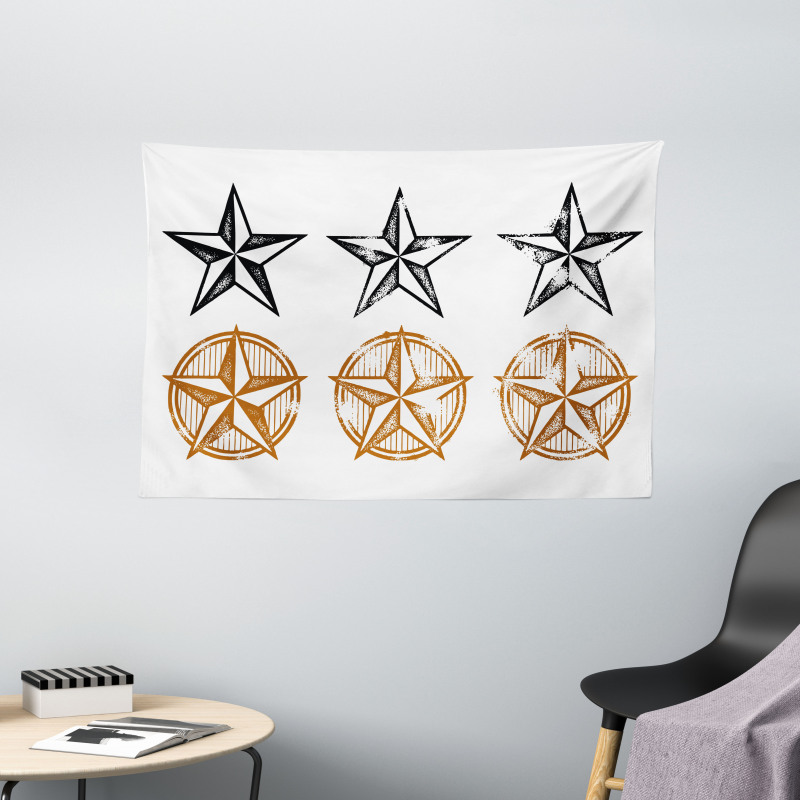 Western Pattern Wide Tapestry