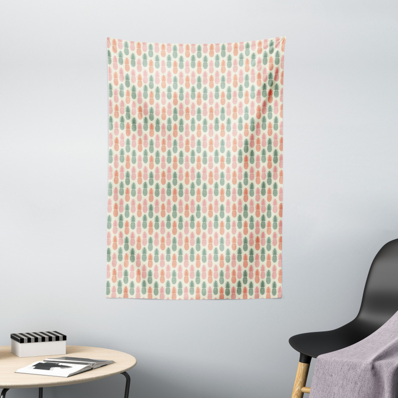 Pineapple Silhouettes Tapestry