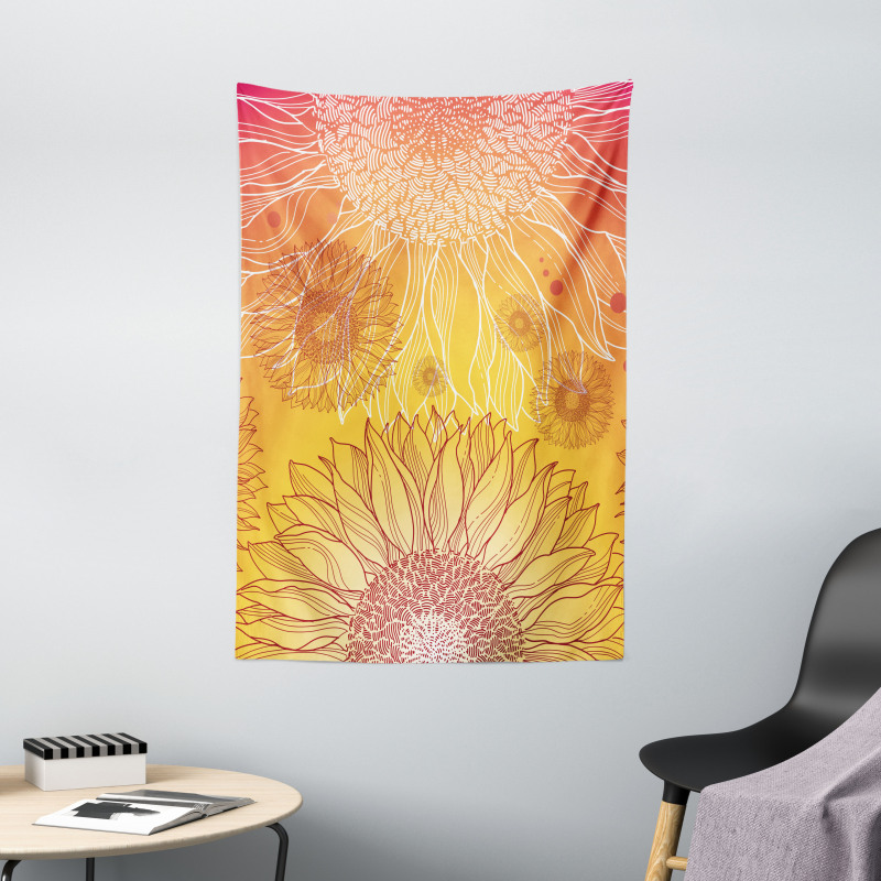 Sunflower Plants Tapestry