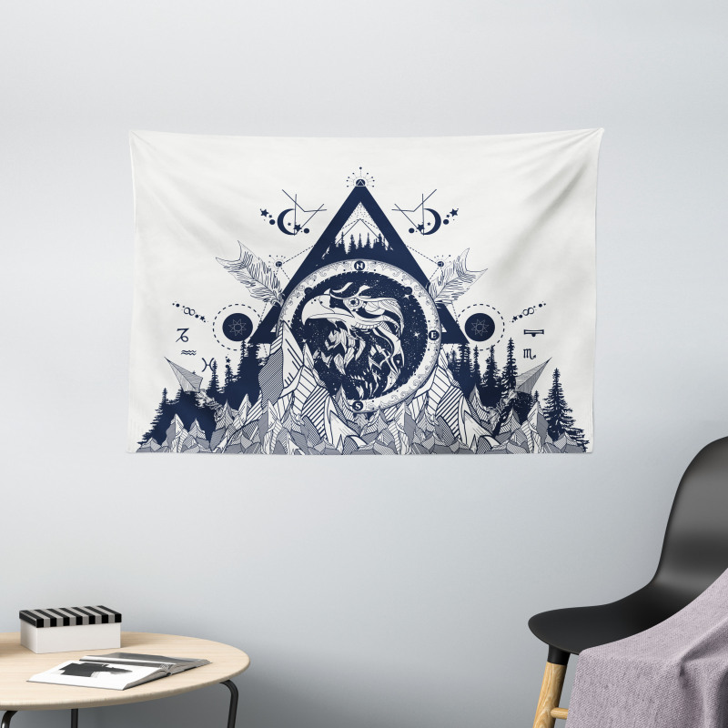 Eagle Ethnic Wide Tapestry