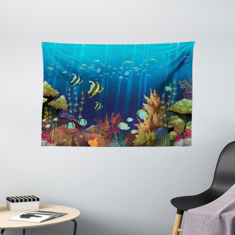 Coral Reef Fishes Wide Tapestry