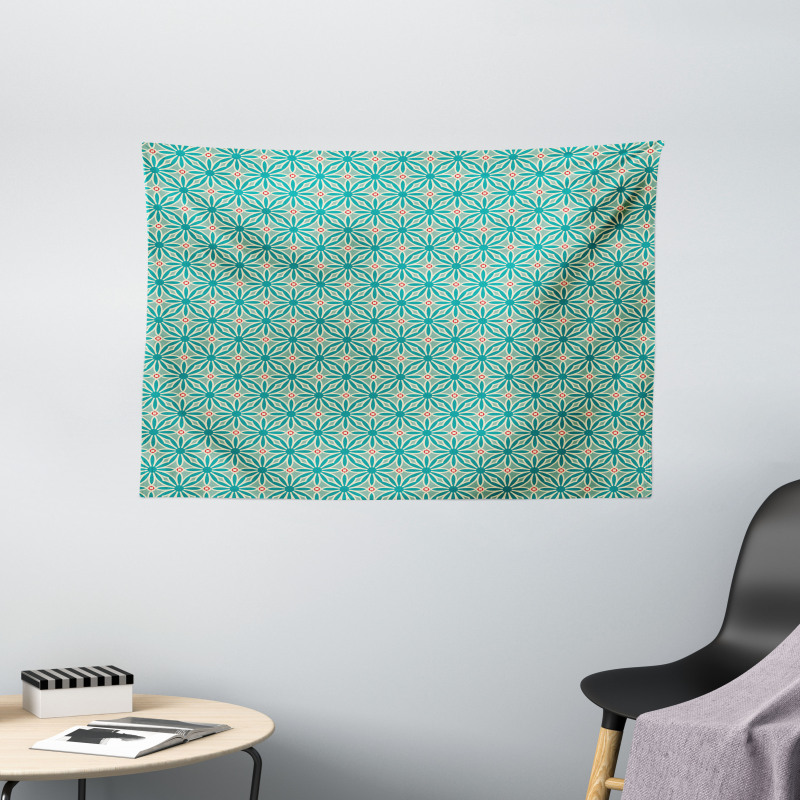 Classic Geometric Motif Wide Tapestry