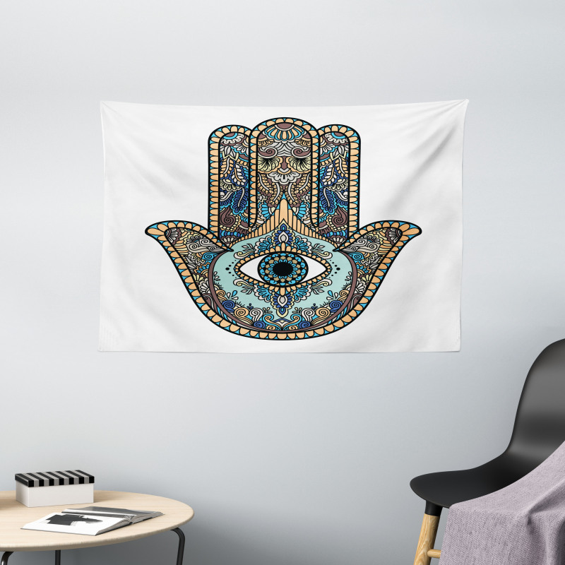 Motif All Seeing Eye Wide Tapestry