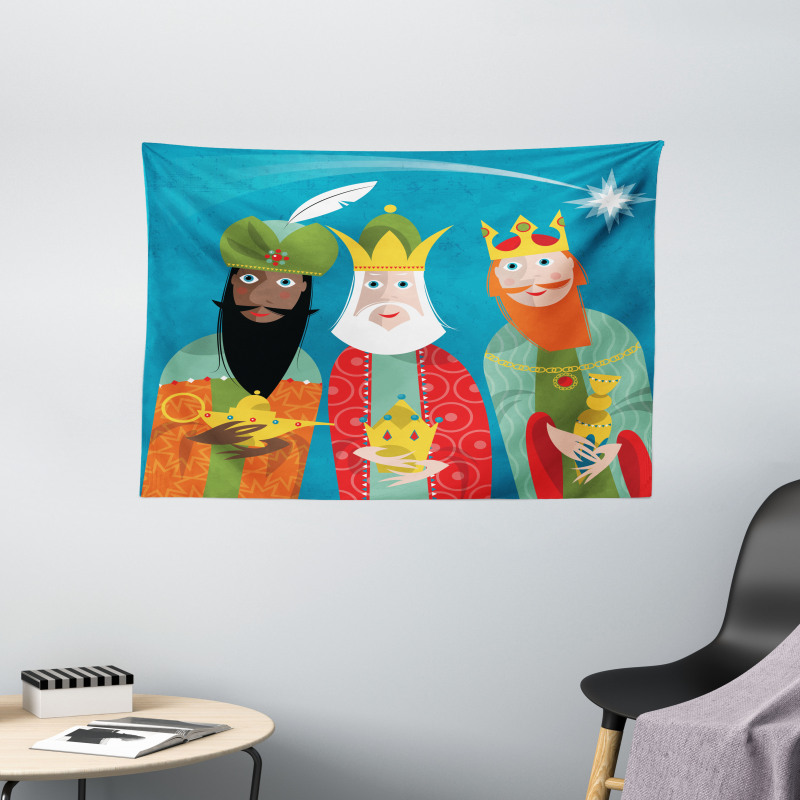 3 Wise Men Timeless Wide Tapestry