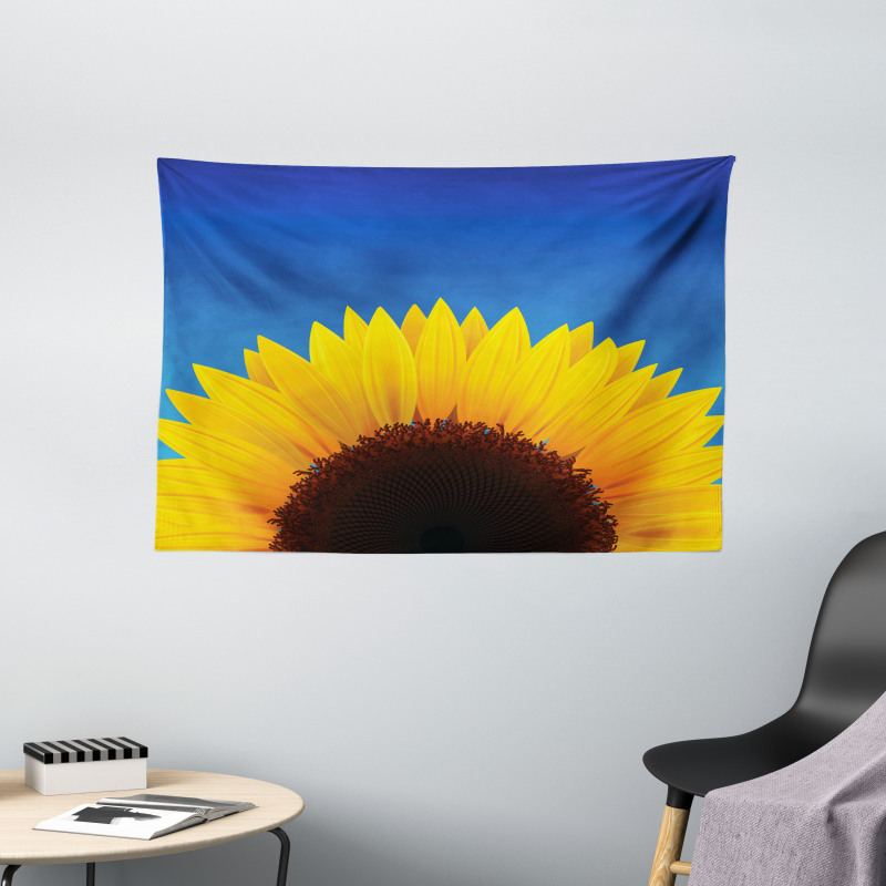 Sunflower Leaf Wide Tapestry