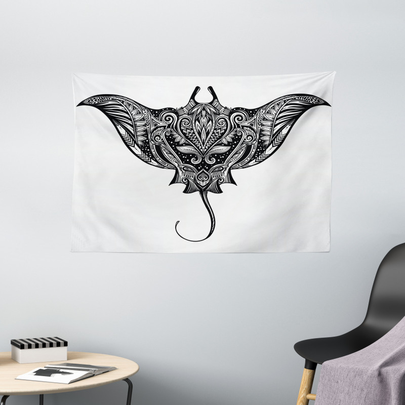 Cramp Fish Style Wide Tapestry