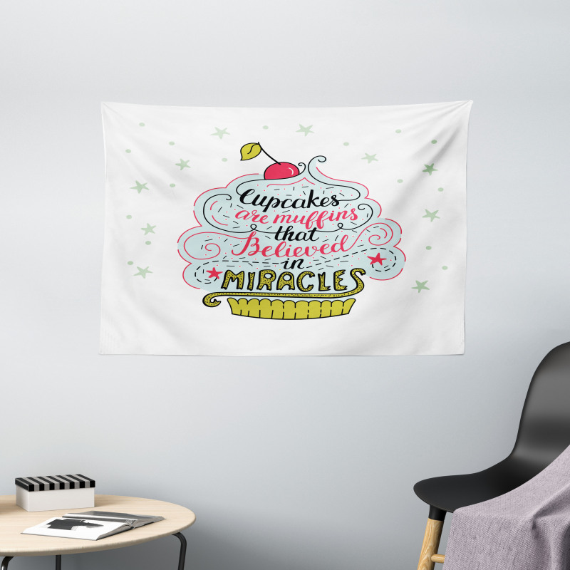 Cupcake Wide Tapestry