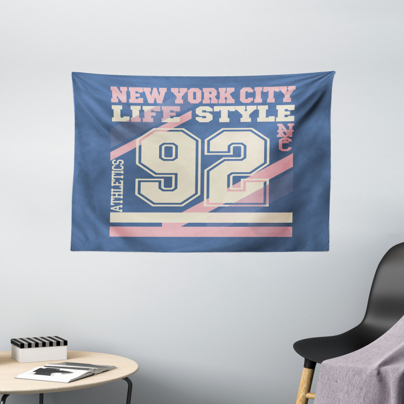 New York City Life Style Wide Tapestry
