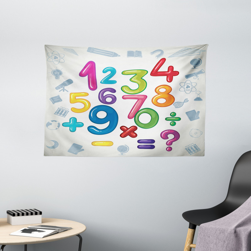 Math Signs Education Wide Tapestry