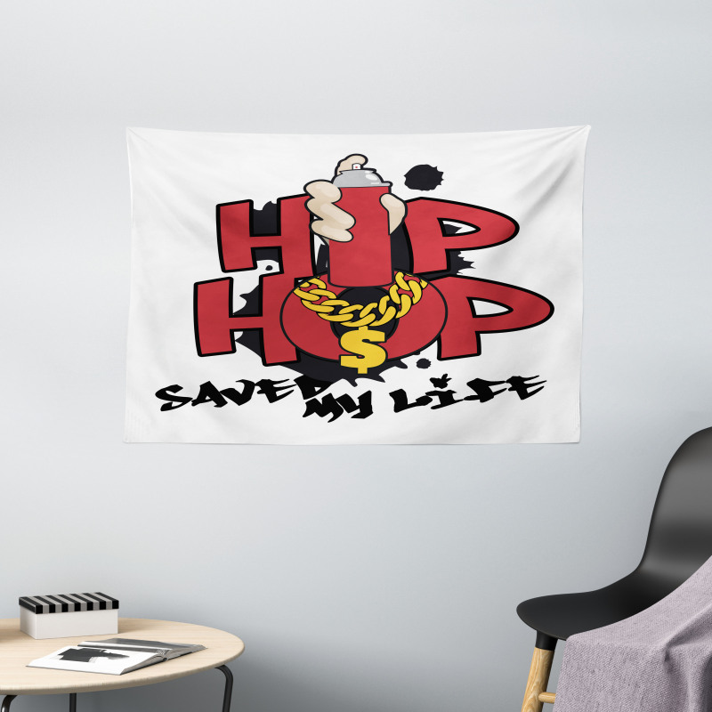 Hip Hop Saved My Life Wide Tapestry