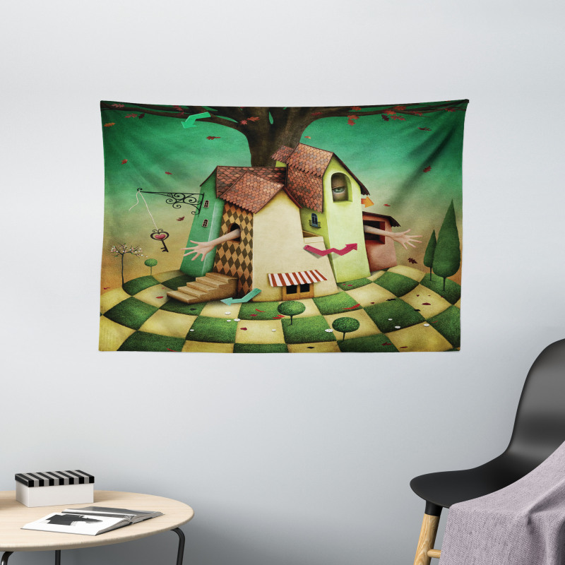 Fairy Tale Wonderland Wide Tapestry