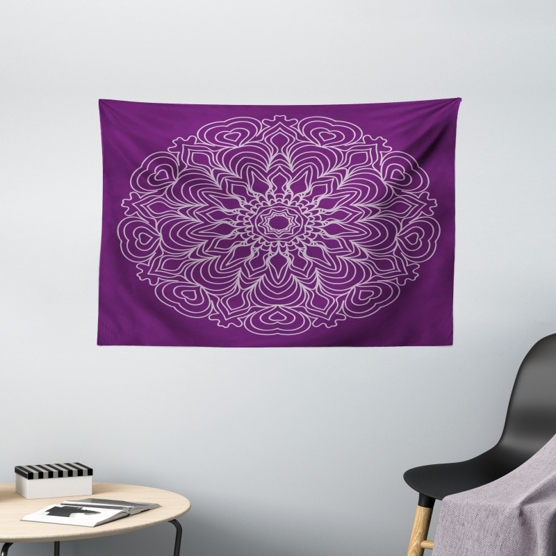 Abstract Curves Wide Tapestry