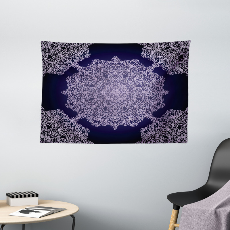 Bohemian Floral Wide Tapestry