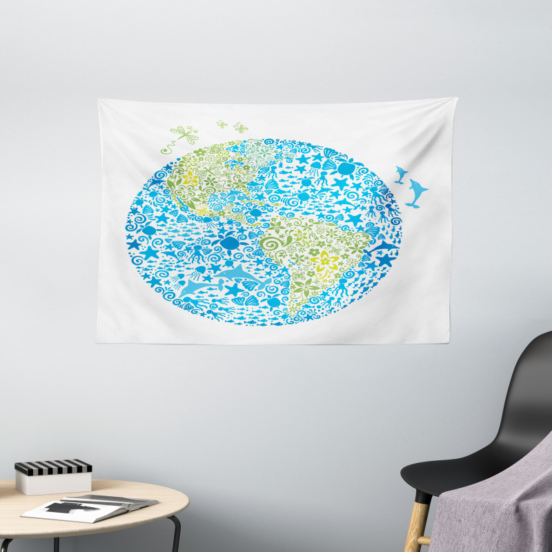 Planet Ecology Theme Wide Tapestry