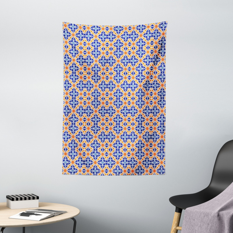 Moroccan Stars Design Tapestry