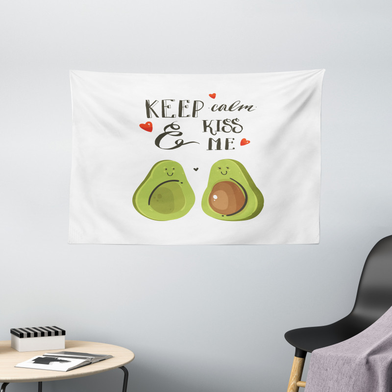 Avocado Lovers Wide Tapestry