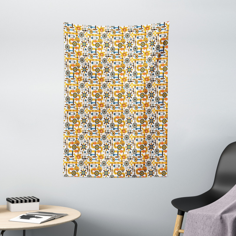 Industrial Elements Tapestry