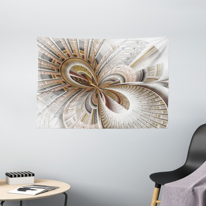 Abstract Fractal Art Wide Tapestry