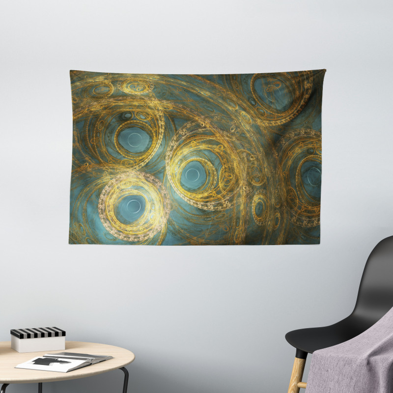 Abstract Surrealist Wide Tapestry
