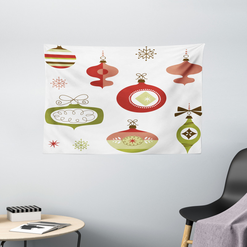 Joyful Wintertime Wide Tapestry