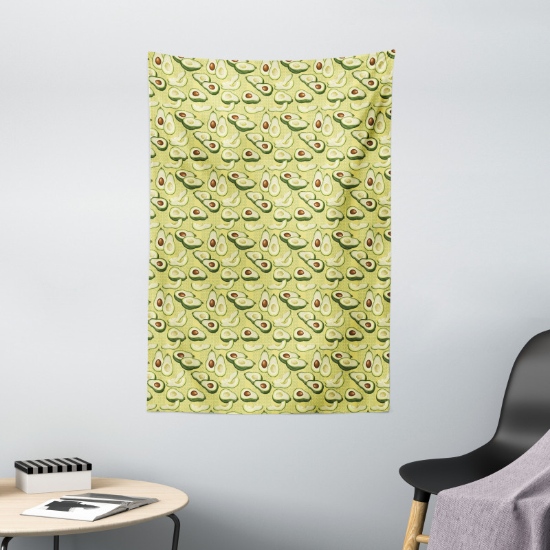 Ripe Avocado Slices Tapestry