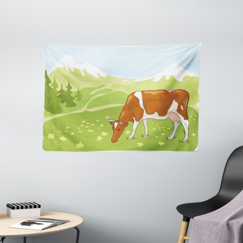 Alpine Meadow Nature Wide Tapestry