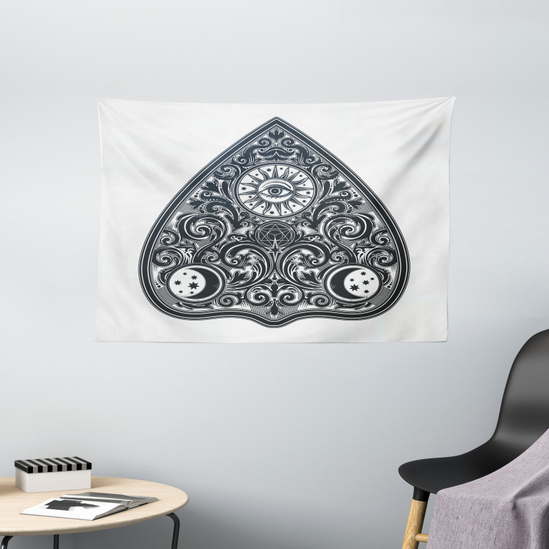 Upside down Shape Wide Tapestry