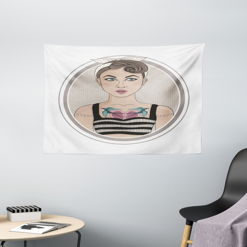 Rockabilly Rebel Wide Tapestry