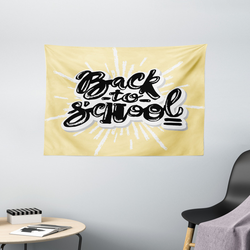 Back to School Chalky Wide Tapestry