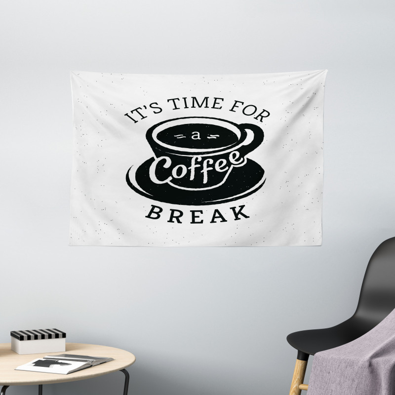 Time for a Coffee Break Wide Tapestry
