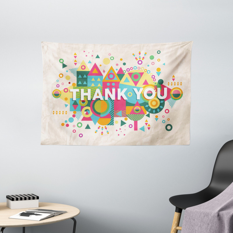 Motivational Thank You Wide Tapestry