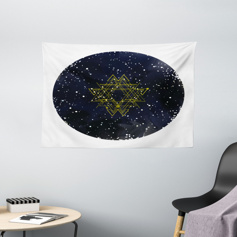Starry Milky Way Wide Tapestry