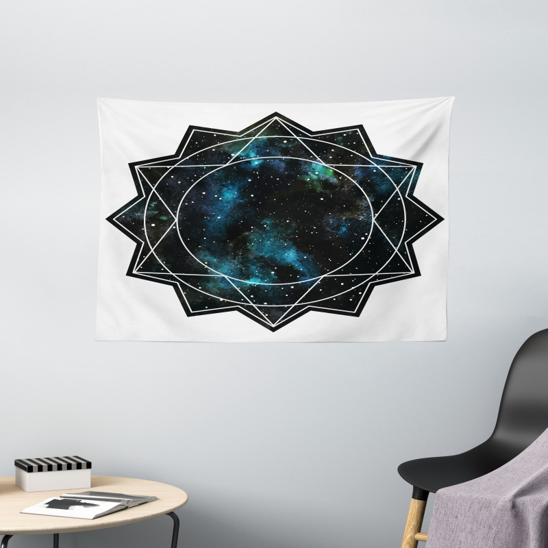 Polygonal Star Wide Tapestry