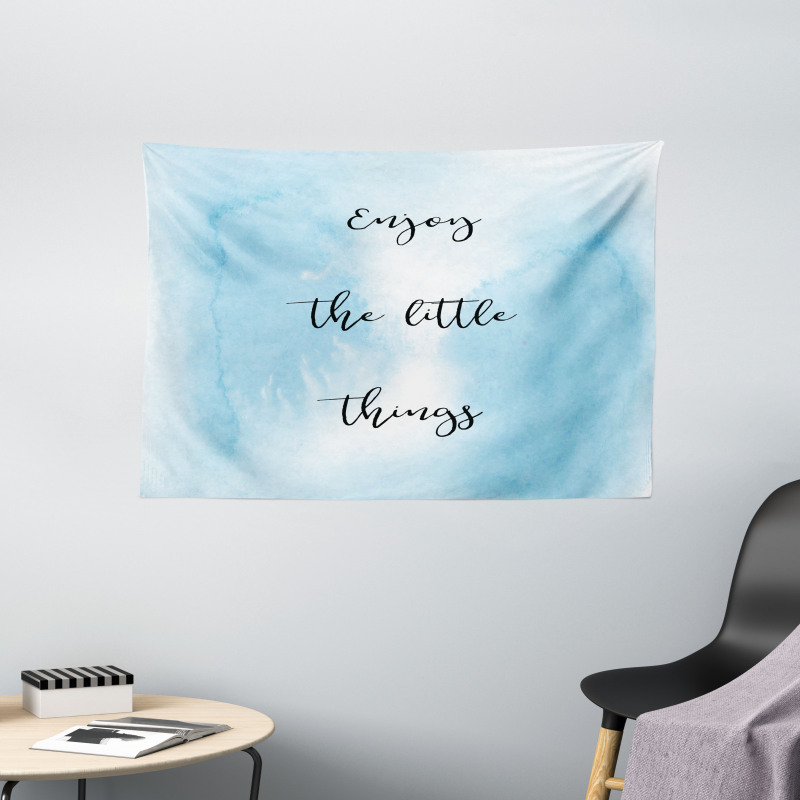 Watercolor Ombre Design Wide Tapestry
