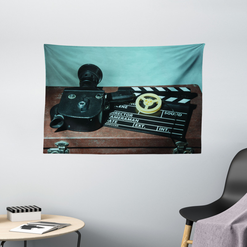 Camera Clapper Wide Tapestry