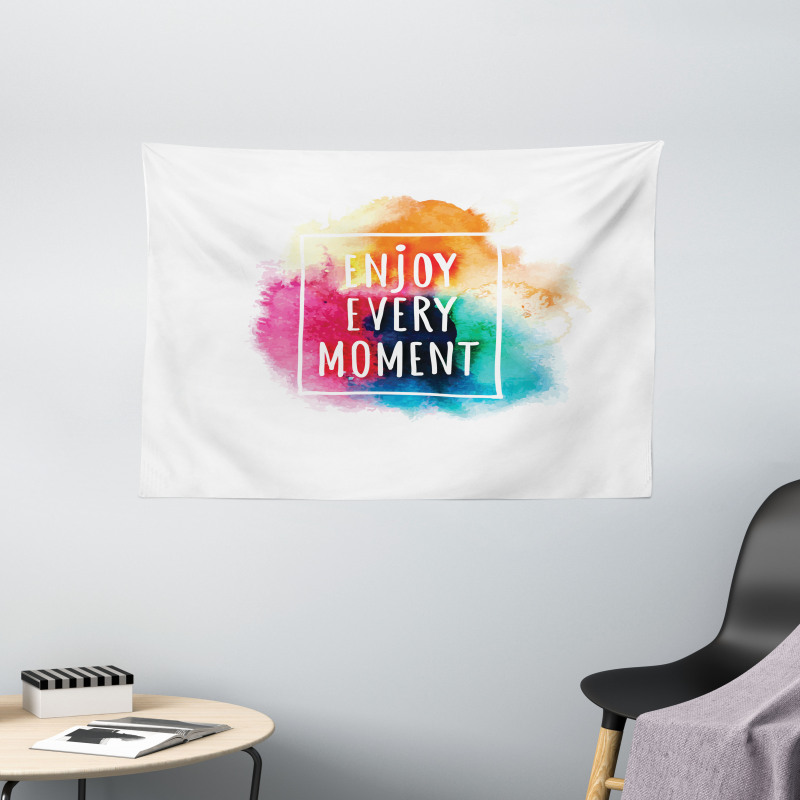 Colorful Dust Clouds Wide Tapestry