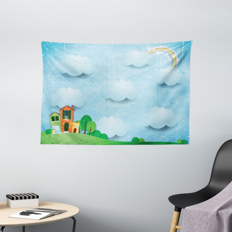 Hanging Cloud Wide Tapestry