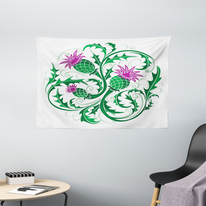 Celtic Style Ornament Wide Tapestry