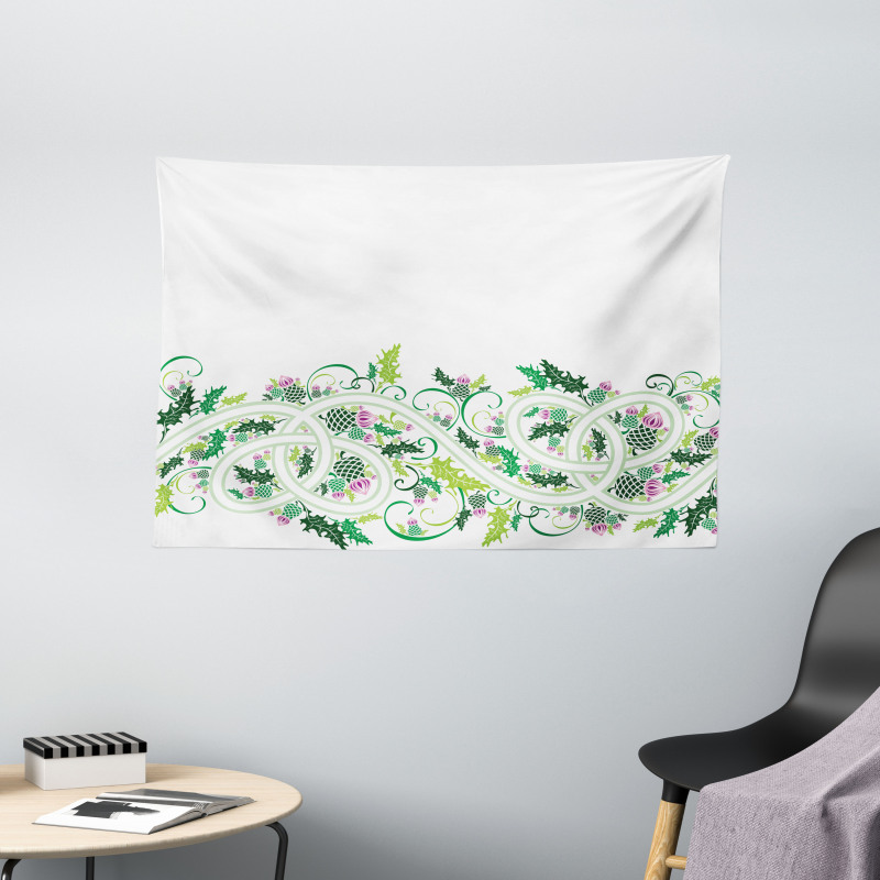 Border Style Ornament Wide Tapestry