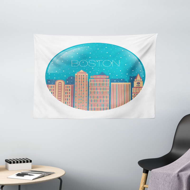 Snow Globe Inspiration Wide Tapestry