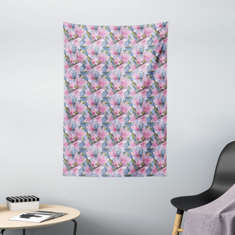 Low Poly Nature Scene Tapestry