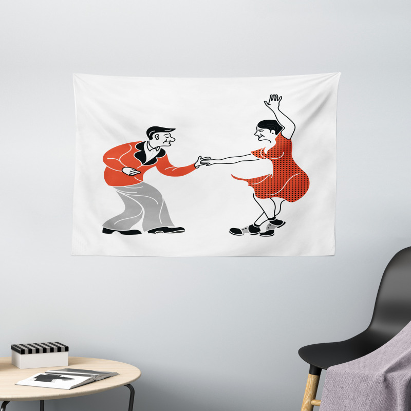 Retro Fashion Style Wide Tapestry