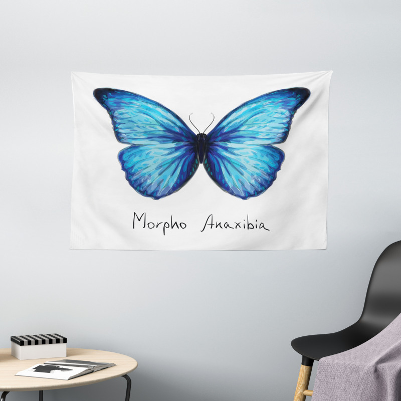 Abstract Butterfly Wide Tapestry