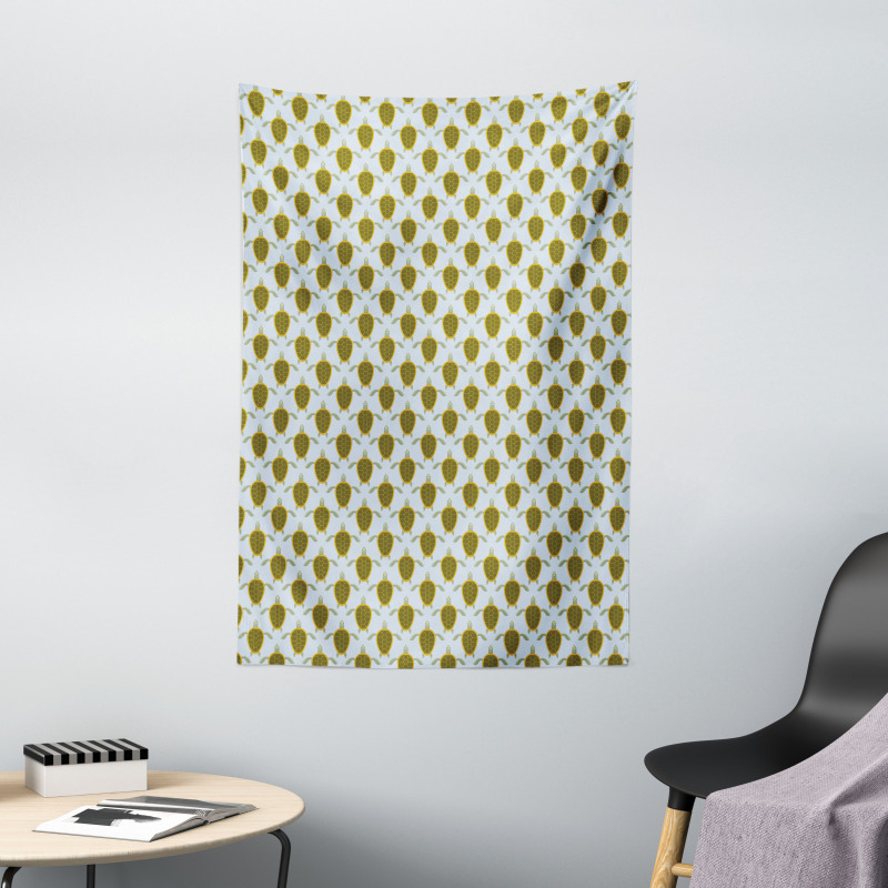 Flock Geometric Shells Tapestry